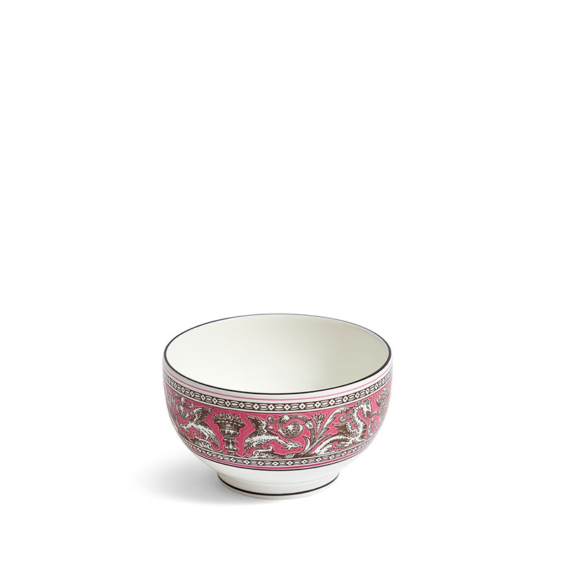 Florentine Rice Bowl, D10.5cm, Fuchsia-0