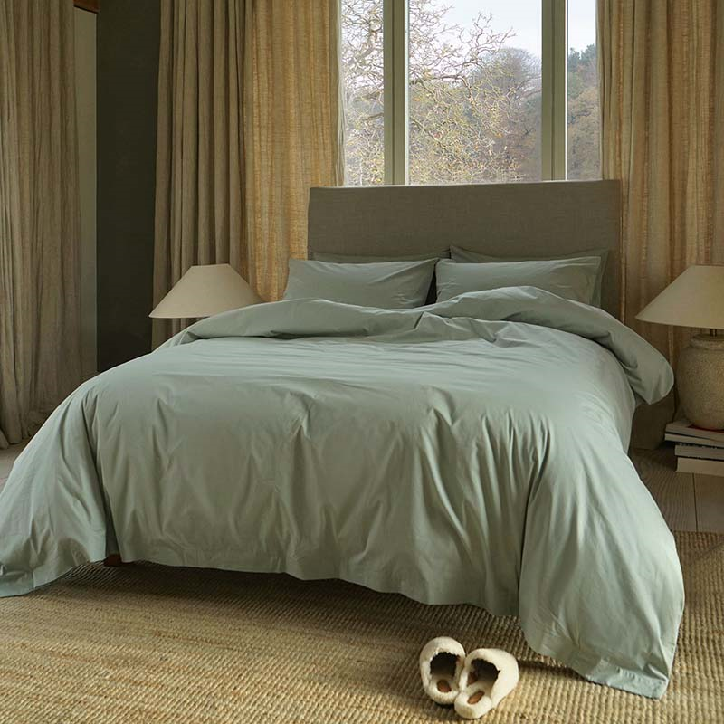 The Original 300 Thread Count Duvet Cover, King, Sage Green-0