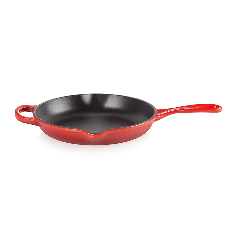 Signature Cast Iron Round skillet, 23cm, Cerise-2