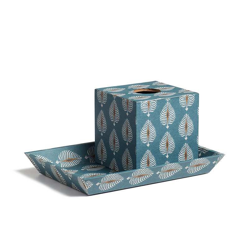 Ocellus Tissue Box and Tray, Seagreen-0