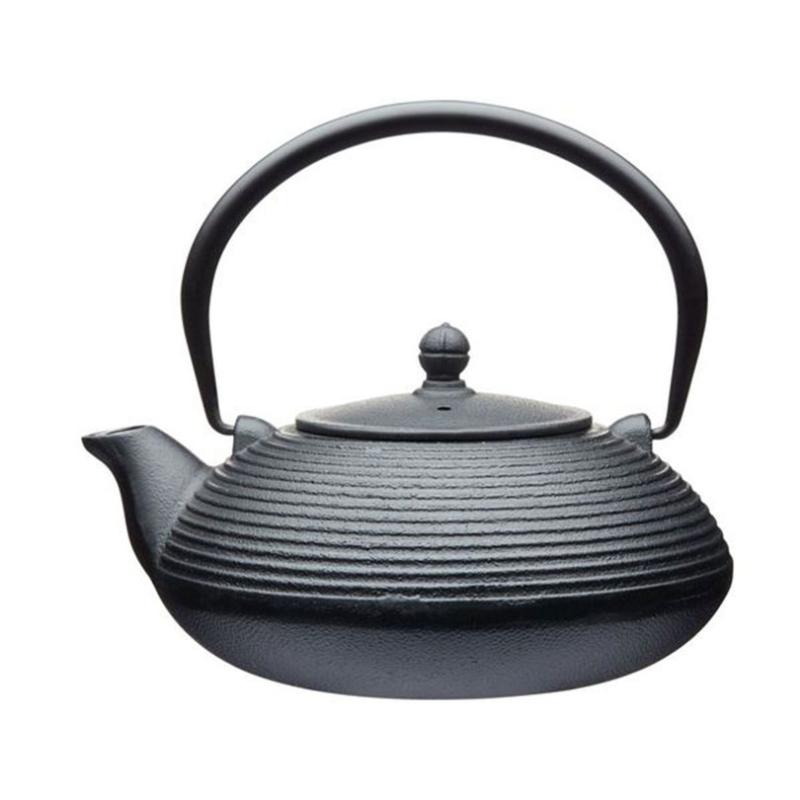 Cast Iron Infuser Teapot, 5 Cup, Black-0