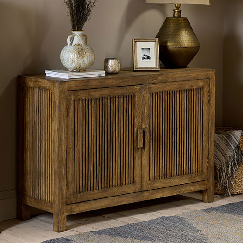 Yasha Mango Wood Sideboard, 85 x 122cm, Natural-4