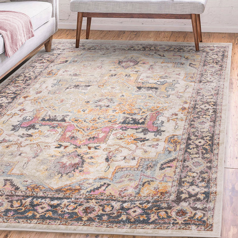 Flores kira classic persian medallion rug, 160 x 230cm, Multi-1