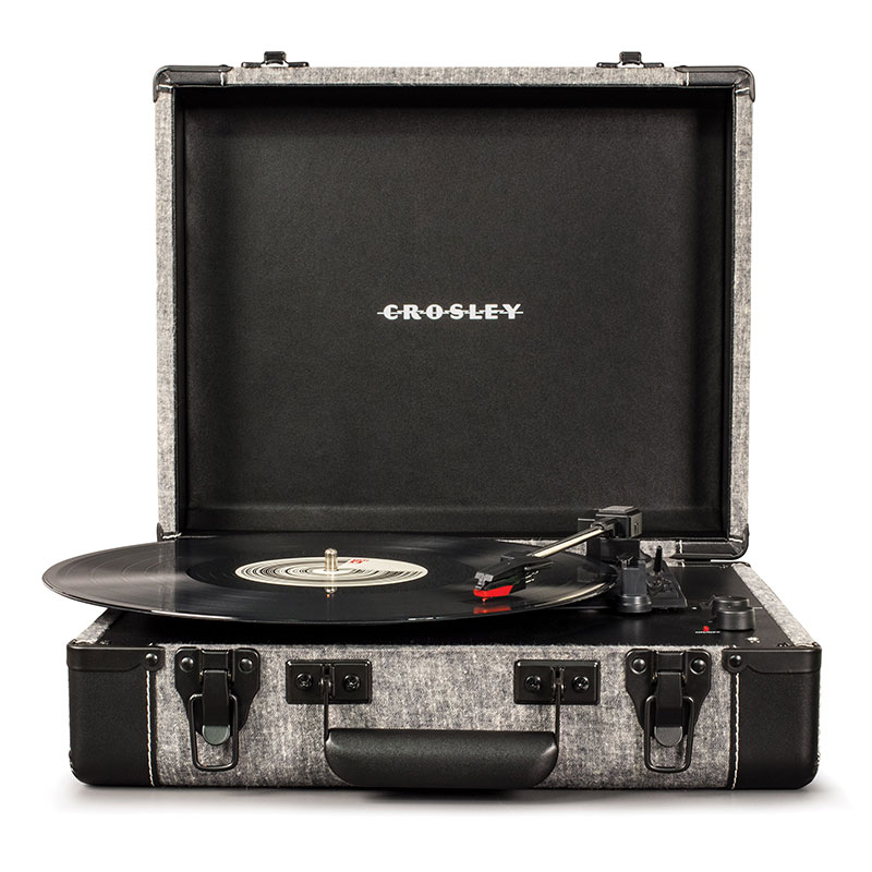 Executive Portable USB Turntable, Smoke-0