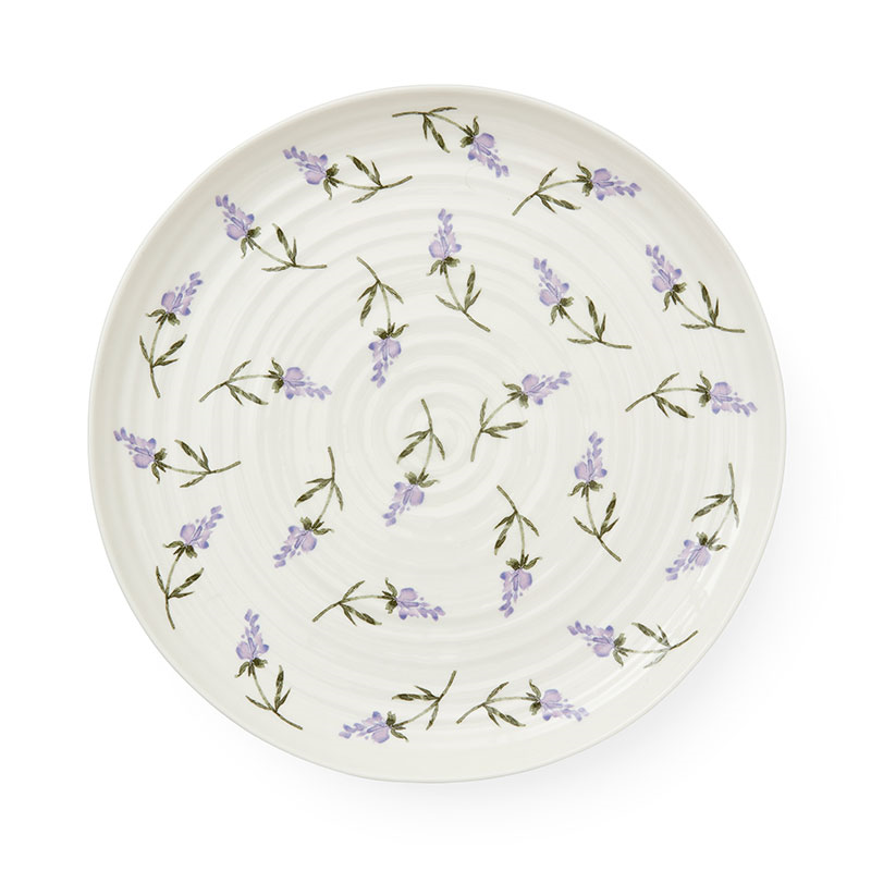 Lavendula Footed Cake Plate, D32cm, Multi-2