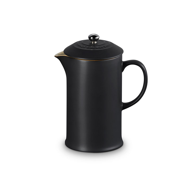 Stoneware Cafetiere, 1 litre, Satin Black-1