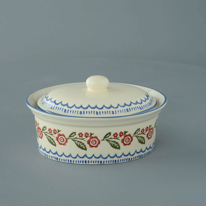 Creeping Briar Oval butter dish-0