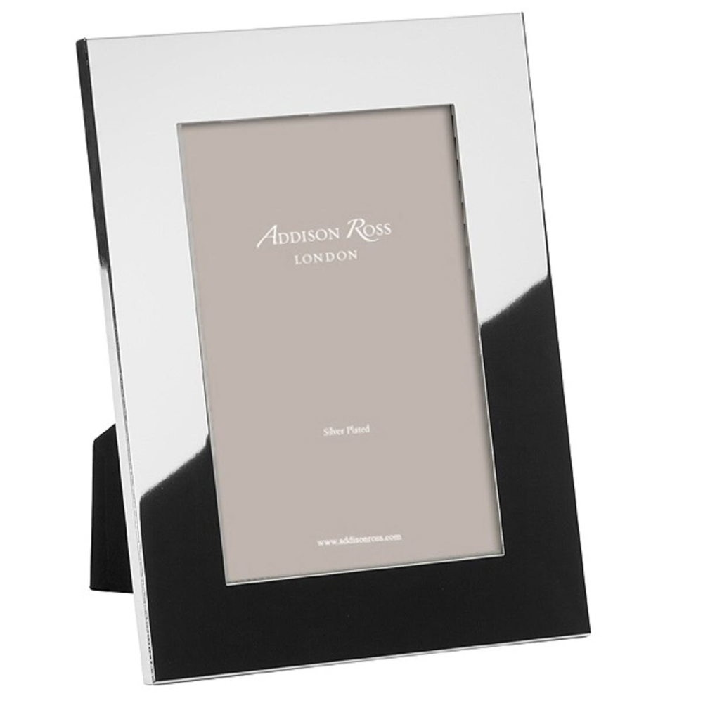 Flat Border Photograph frame, 8 x 10", Silver Plate With Velvet Back-0