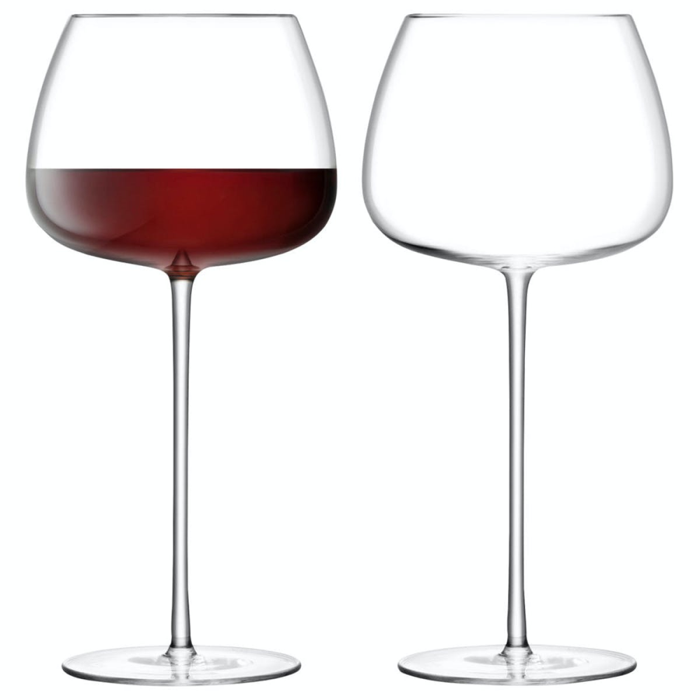 Wine Culture Pair of red wine balloon glasses, 590ml, clear-0