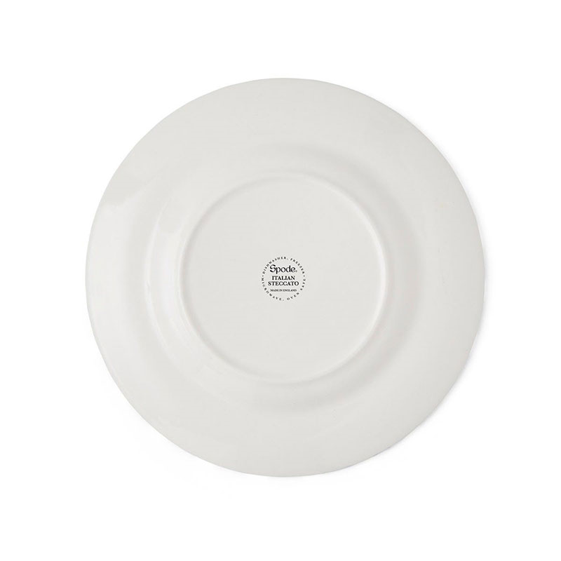 Stecatto Set of 4 Side Plates, D18cm, White and Blue-3