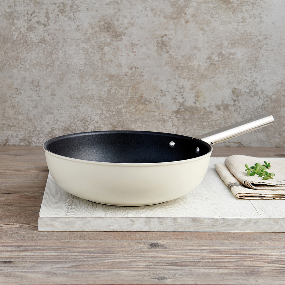 Wok, 30cm, Cream-2