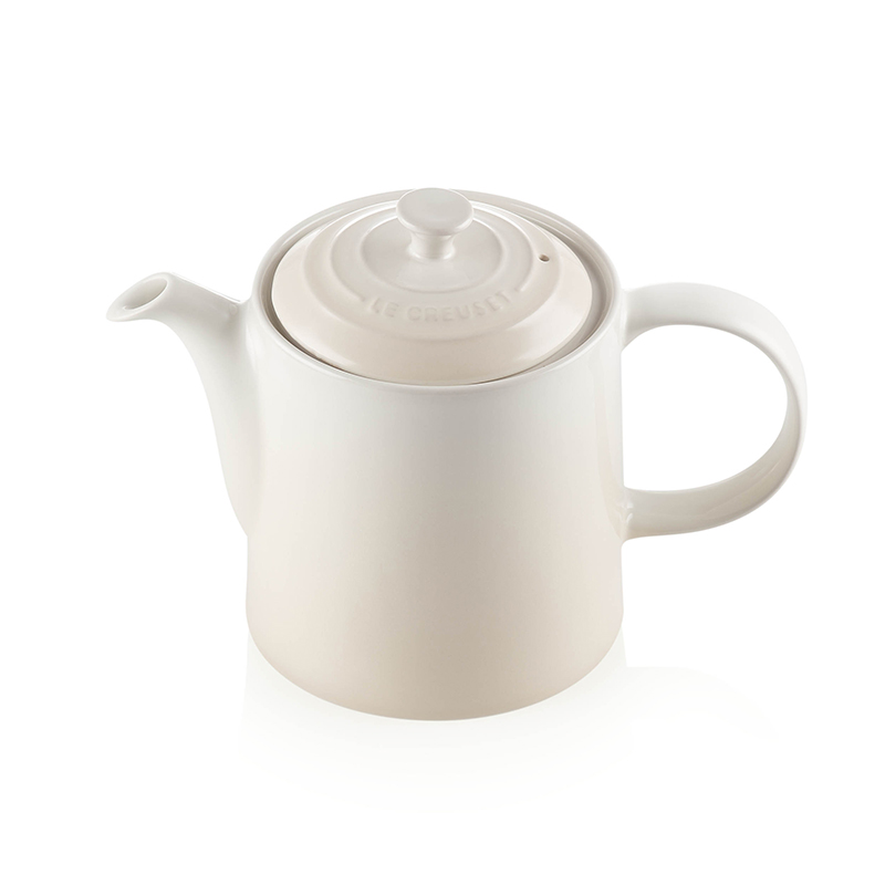 Stoneware Grand teapot, 1.3 litre, meringue-1