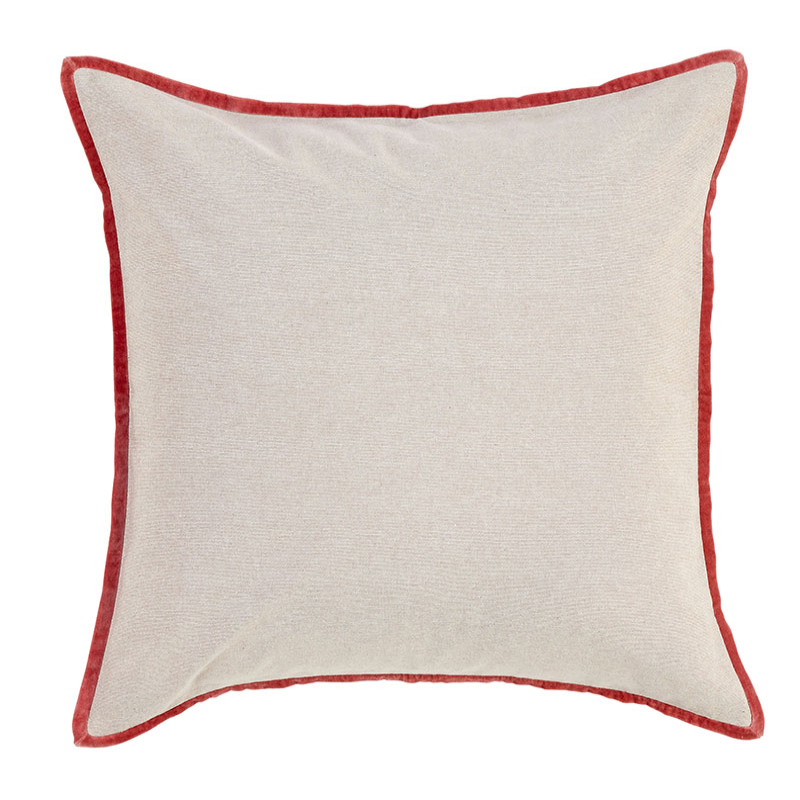 Jaipur Trim Cushion, 65 x 65cm, Garnet-1