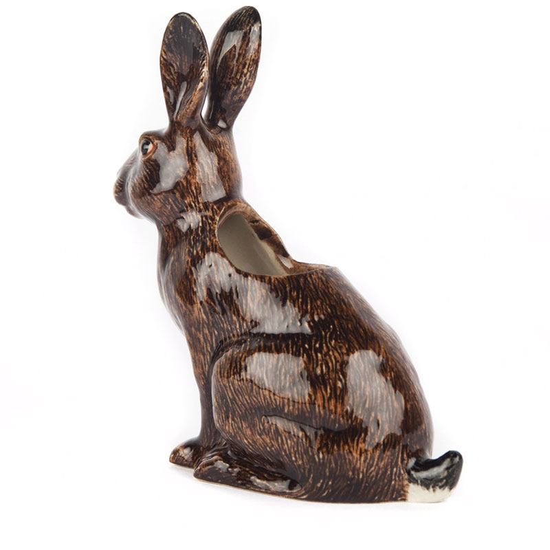 Hare Bud Vase, H11.5cm, Brown-2