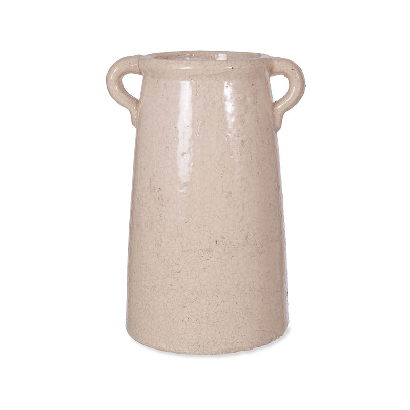 Ravello Ceramic Vase, H25.5cm, White-1