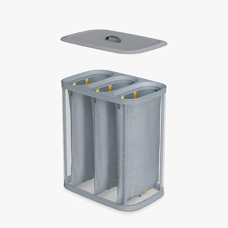 Tota Trio Laundry Basket, 90L, Grey-7