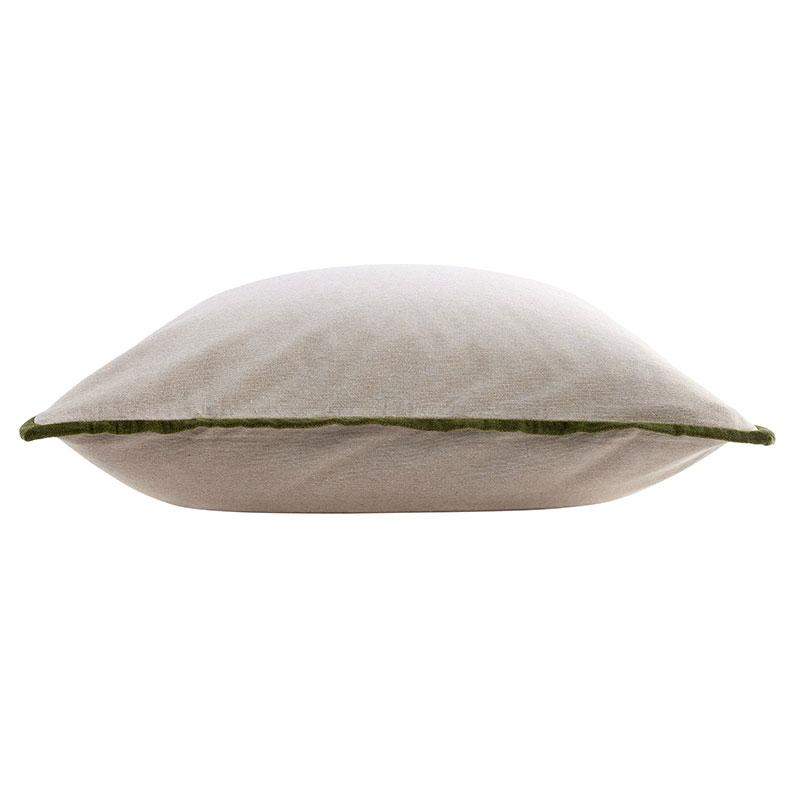 Jaipur Trim Cushion, 65 x 65cm, Olive-2