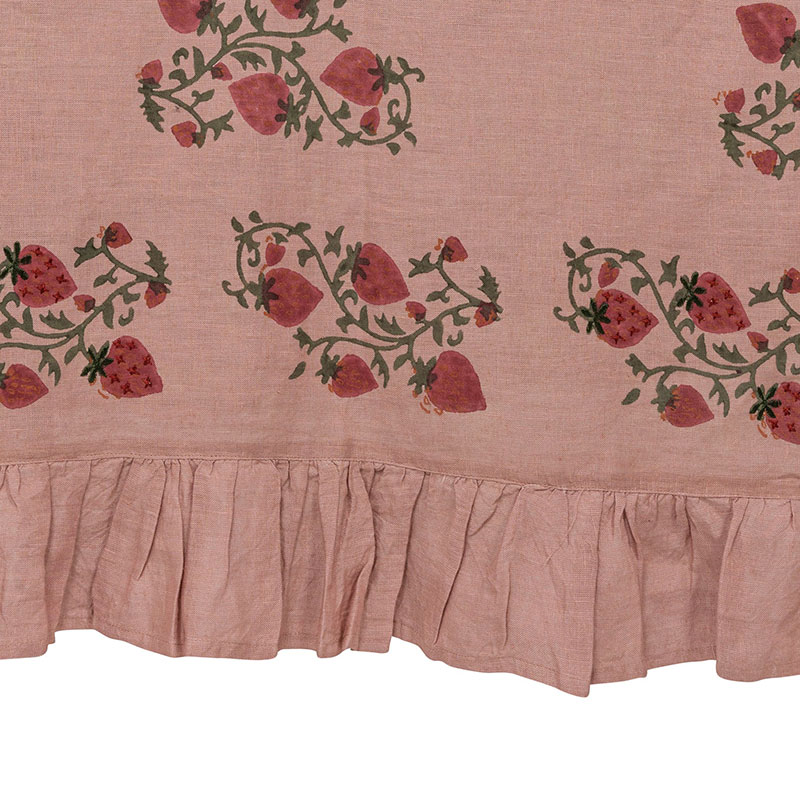 Fraises des Bois Tablecloth, 180 x 270cm, Pink-2