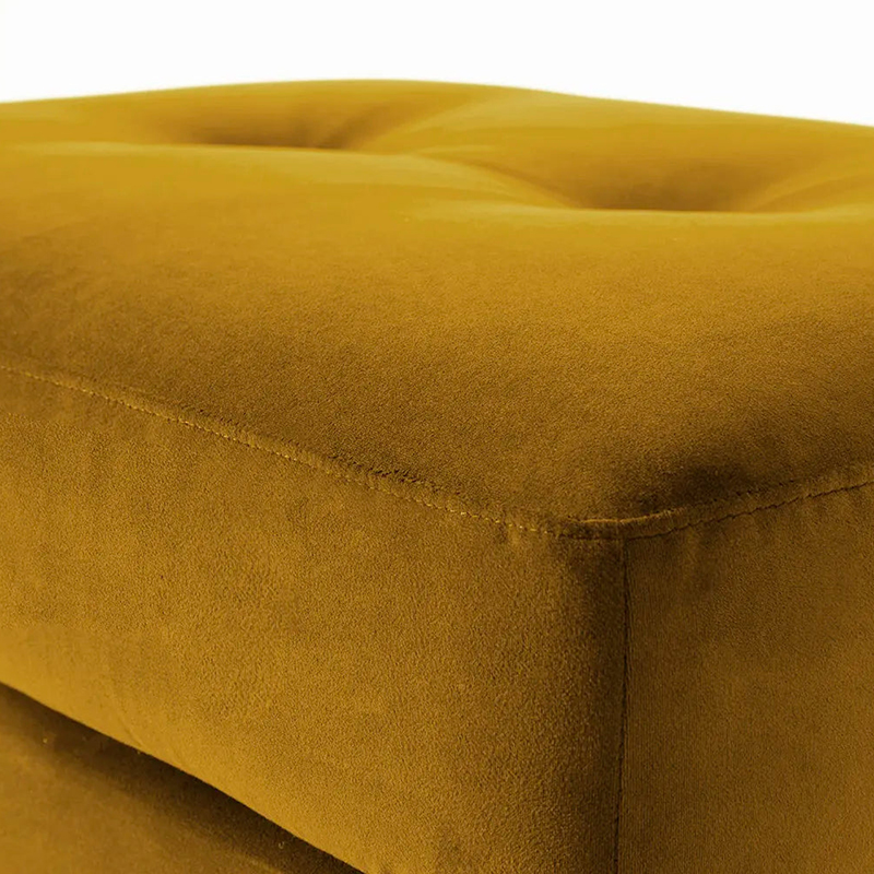 Model 04 Ottoman, Velvet Mustard-2