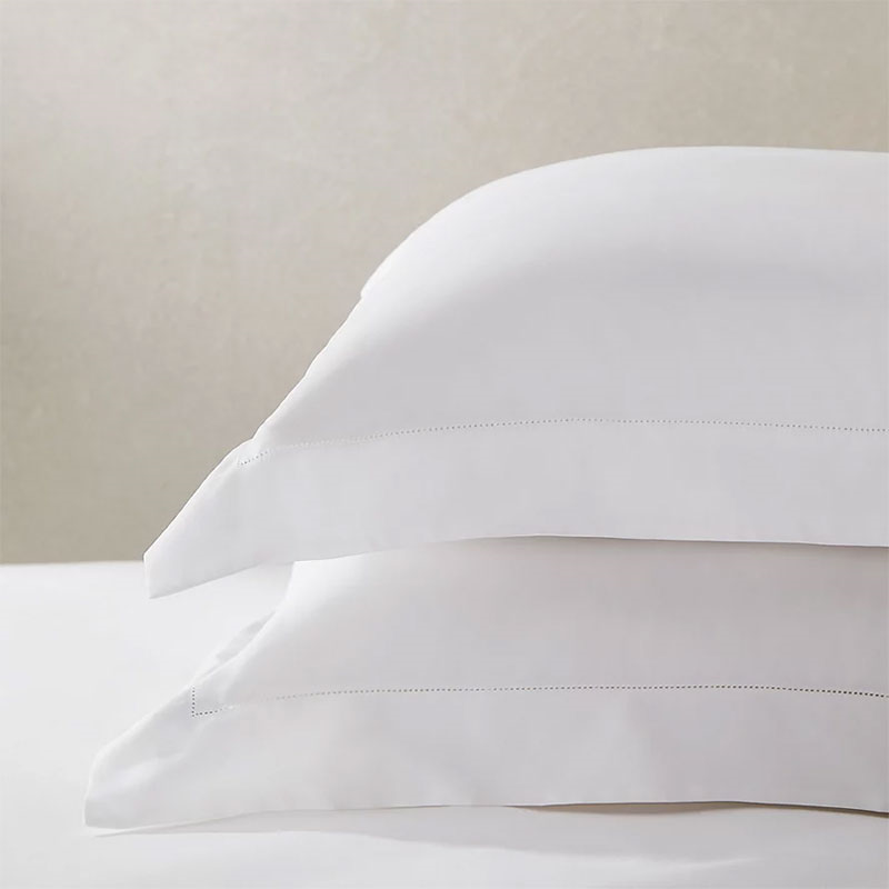 Alba Standard Oxford Pillowcase, Ivory-0