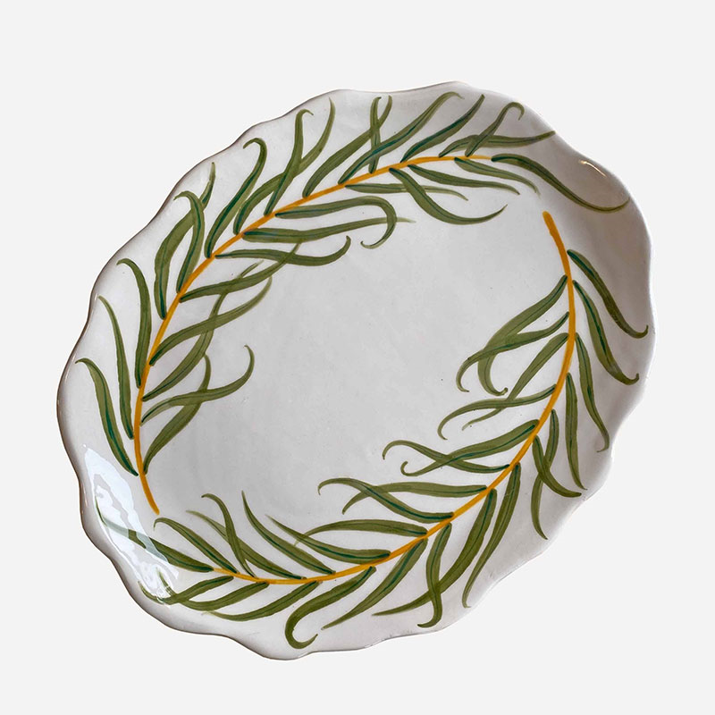 Minnie-Mae Studio Willow Bough Serving Platter, 22cm x 28cm x 1cm, Multi-1