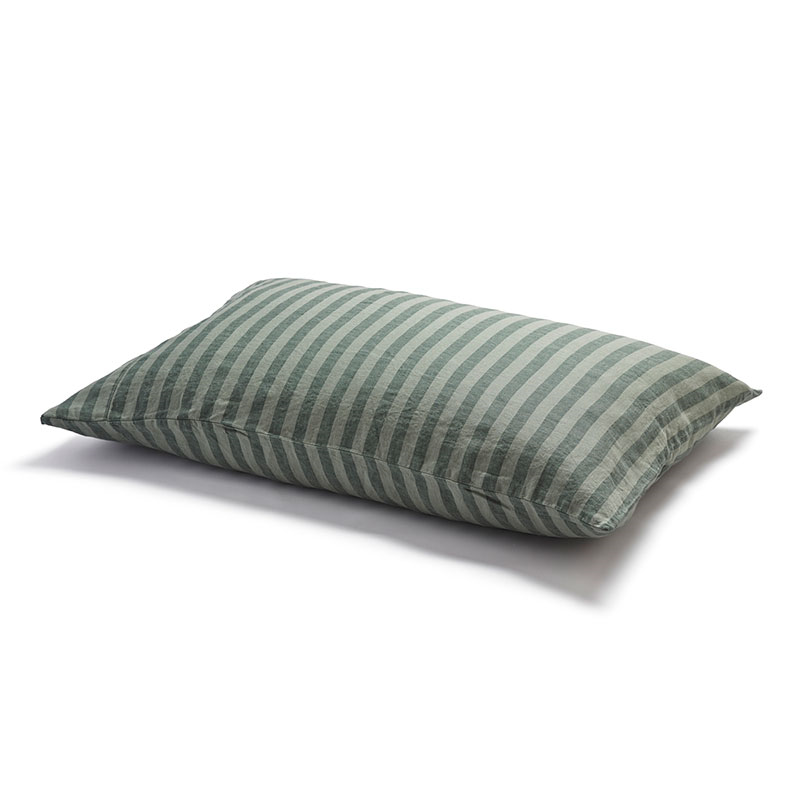 Pembroke Stripe Pillowcases, Standard, Pine Green-1