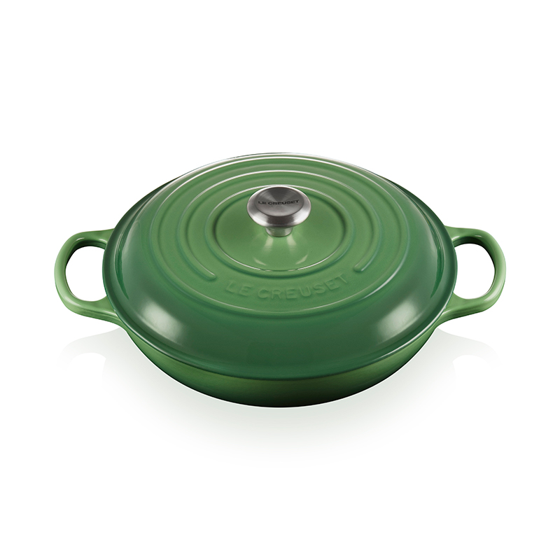 Signature Cast Iron Shallow Casserole, 30cm, Bamboo Green-0