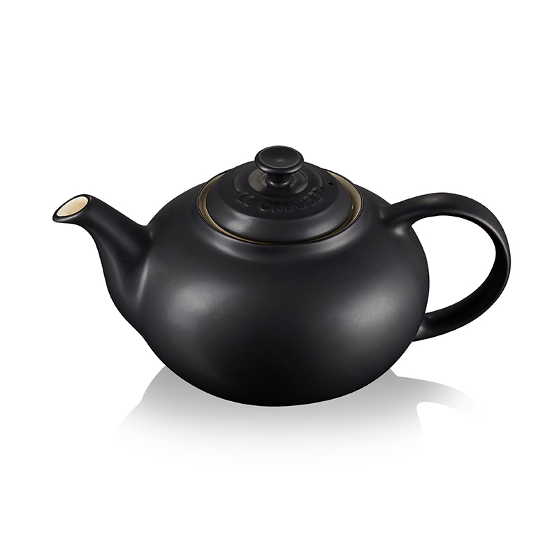 Stoneware Classic teapot, 1.3 litre, satin black-0