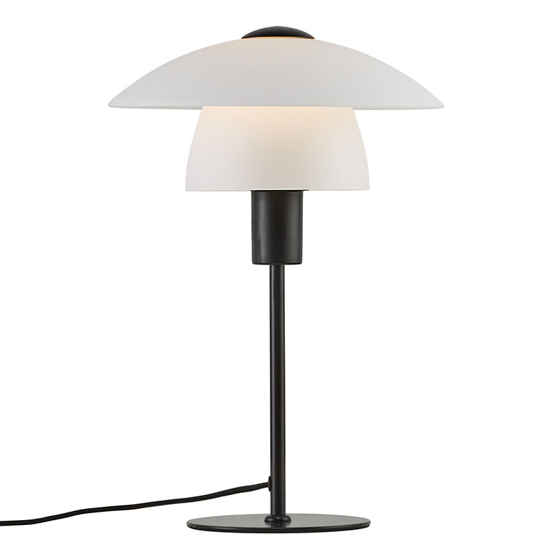 Verona Table Lamp, H40cm, Opal White-2