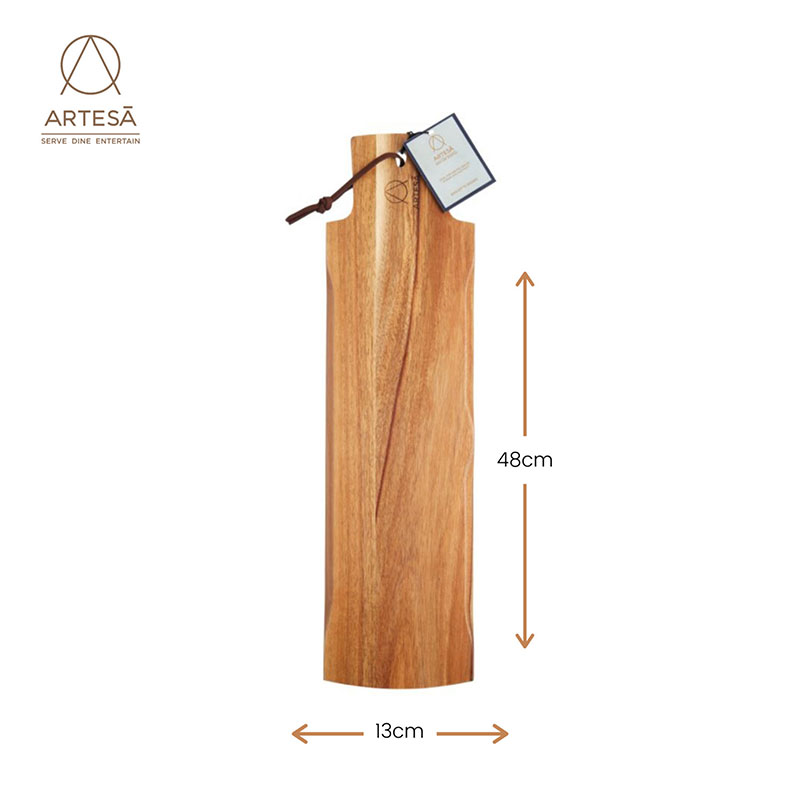 Serving plank/baguette board, 48 x 13cm, acacia wood-7