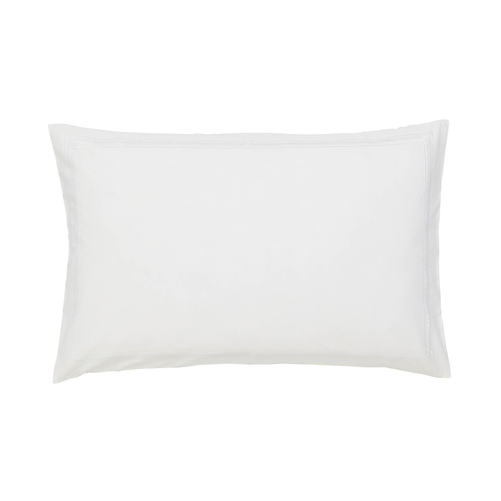 King Protea & Paradesia Pillow Case, White-0