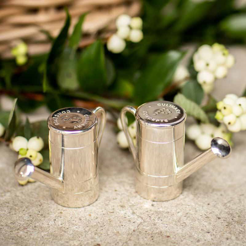 Watering Can Cruet set, H6cm, Silver-1