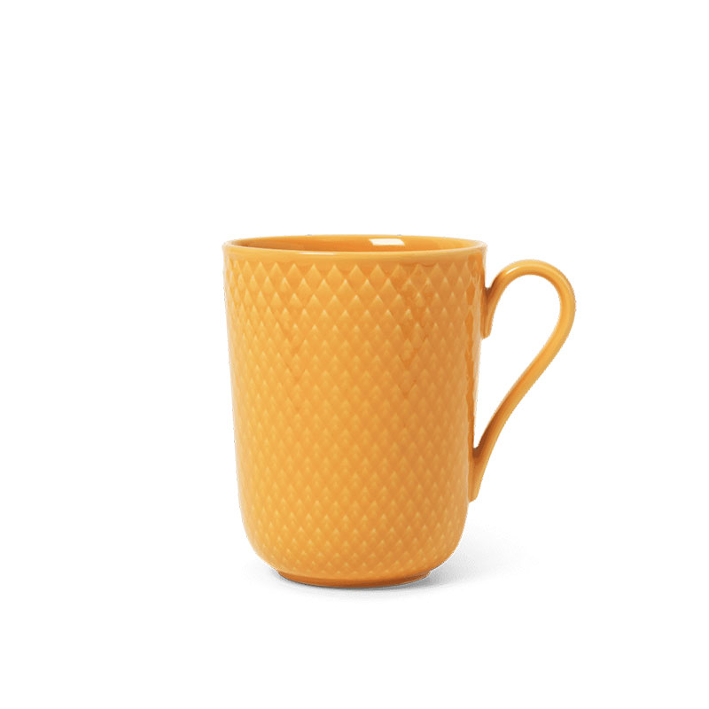 Rhombe Mug, 330ml, Yellow-0