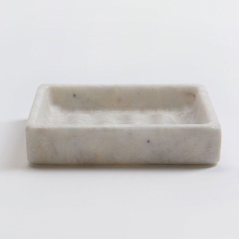 Mandalay Soap Dish, 15 x 10cm, Marble-0