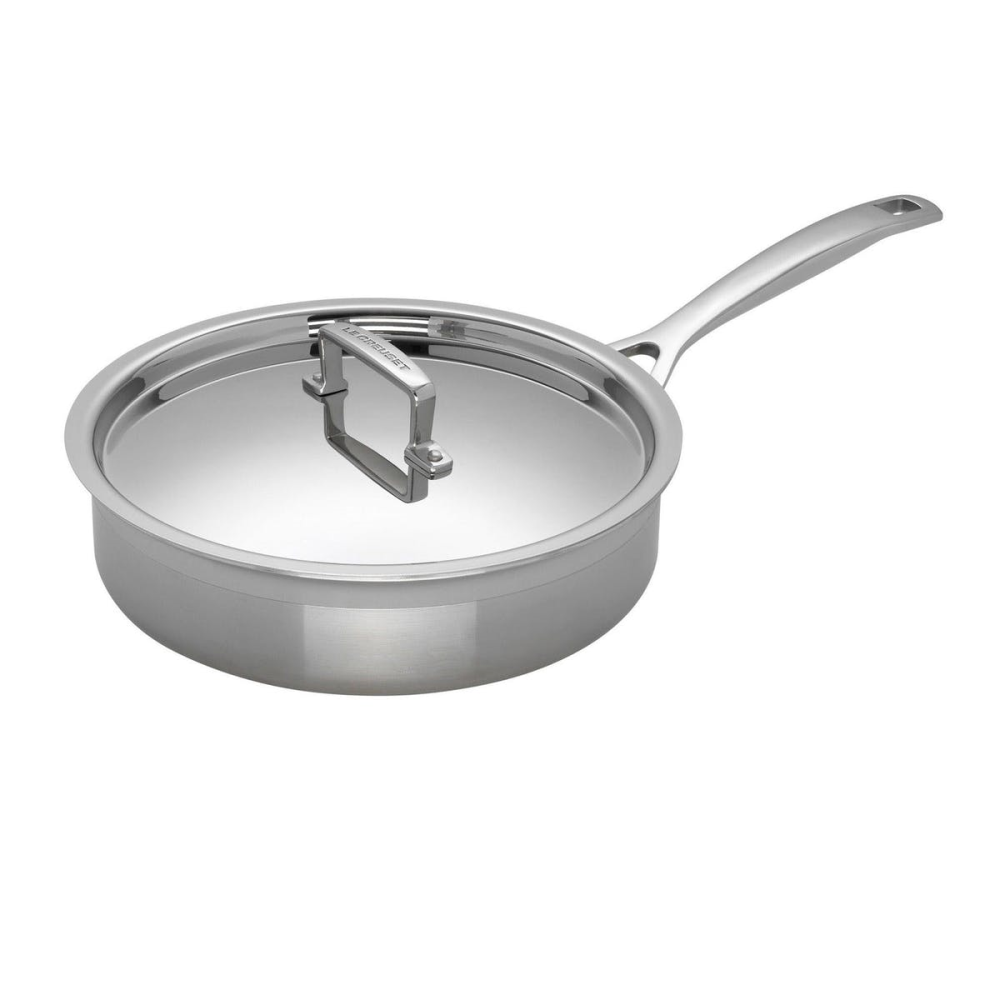 3 Ply Stainless Steel - Uncoated Saute pan and lid, 24cm - 2.9 litre-0