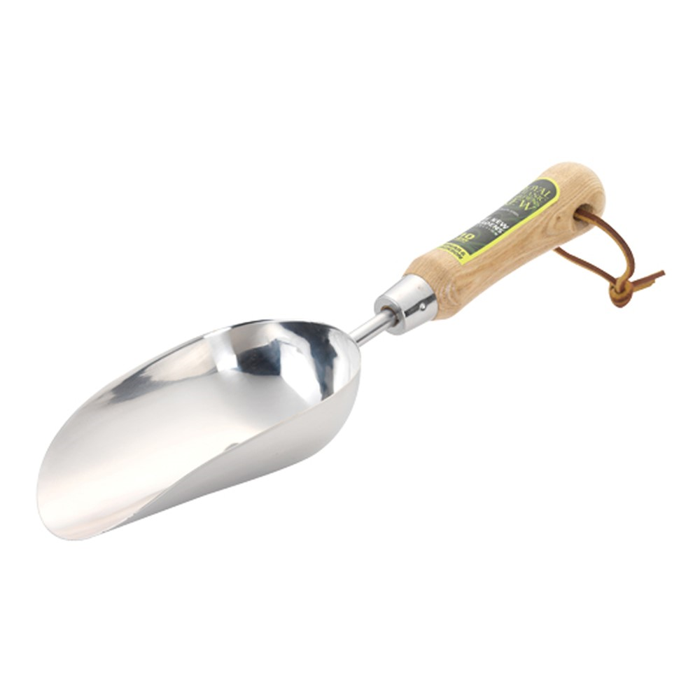 Soil scoop, H33.5 x W9cm, Natural/Silver-0