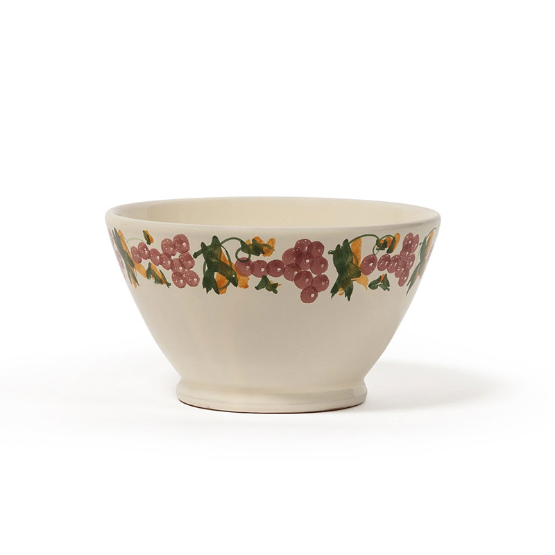 Vine Bowl, D15cm, Green and Pink-2