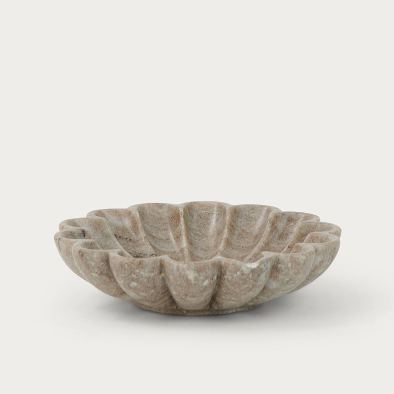 Malborough Flower Bowl, D20cm, Marble-0