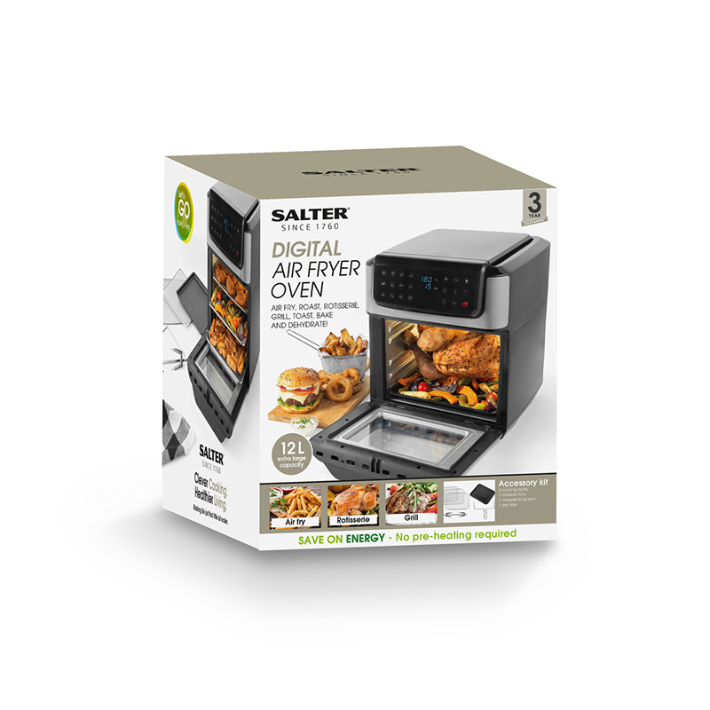 Digital Air Fryer Oven, 12L, Black-7