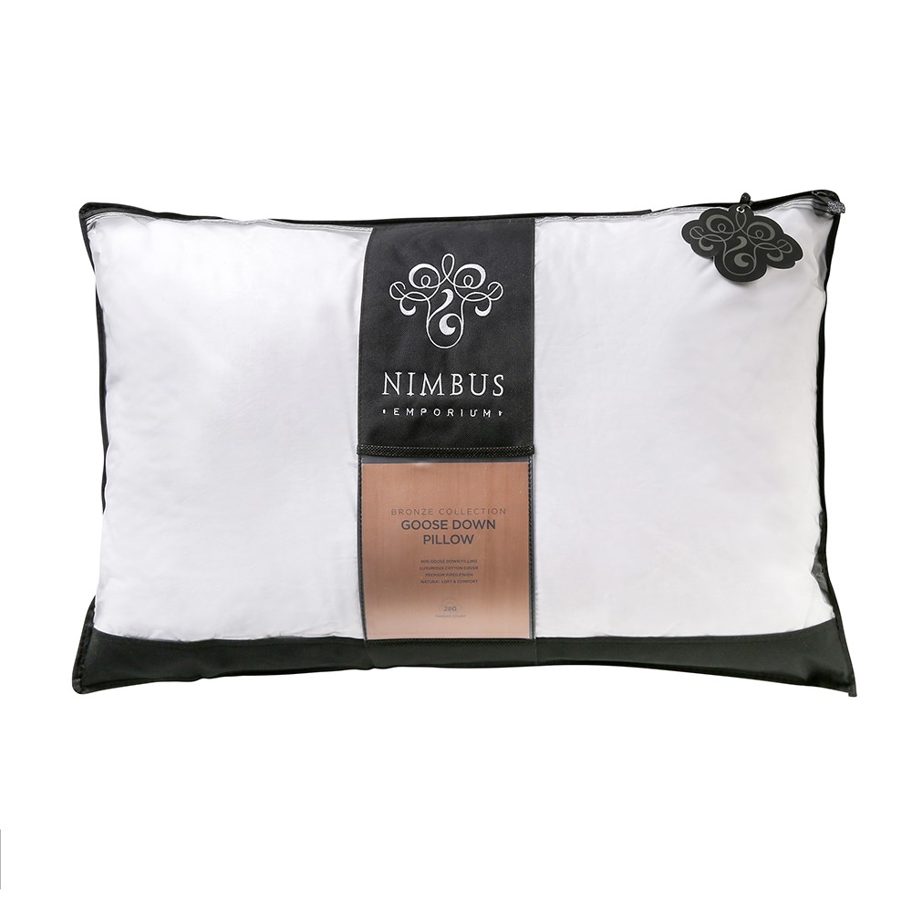 Bronze Goose Down Goose down surround pillow, 74 x 48cm, White-2