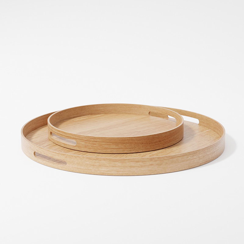 Busboy Round Tray, D45cm, Oak-2