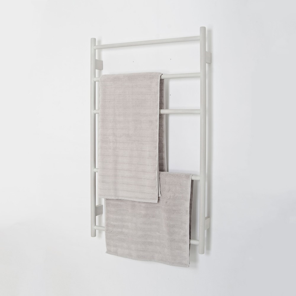 Wall Bar Towel rail, H10.70 x W65.5 x D9.5cm, Oyster White-2