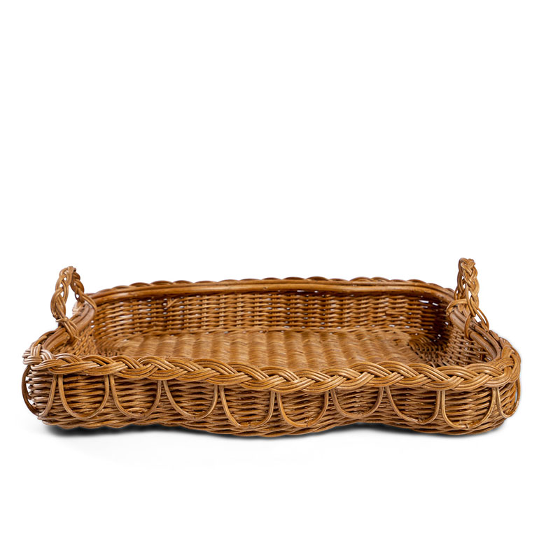 Hadley Rattan Tray, L53 x W40 x H10cm, Natural-2