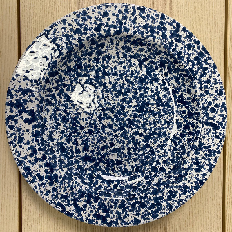 Splatter Pasta Plate, D29cm, Blue-1