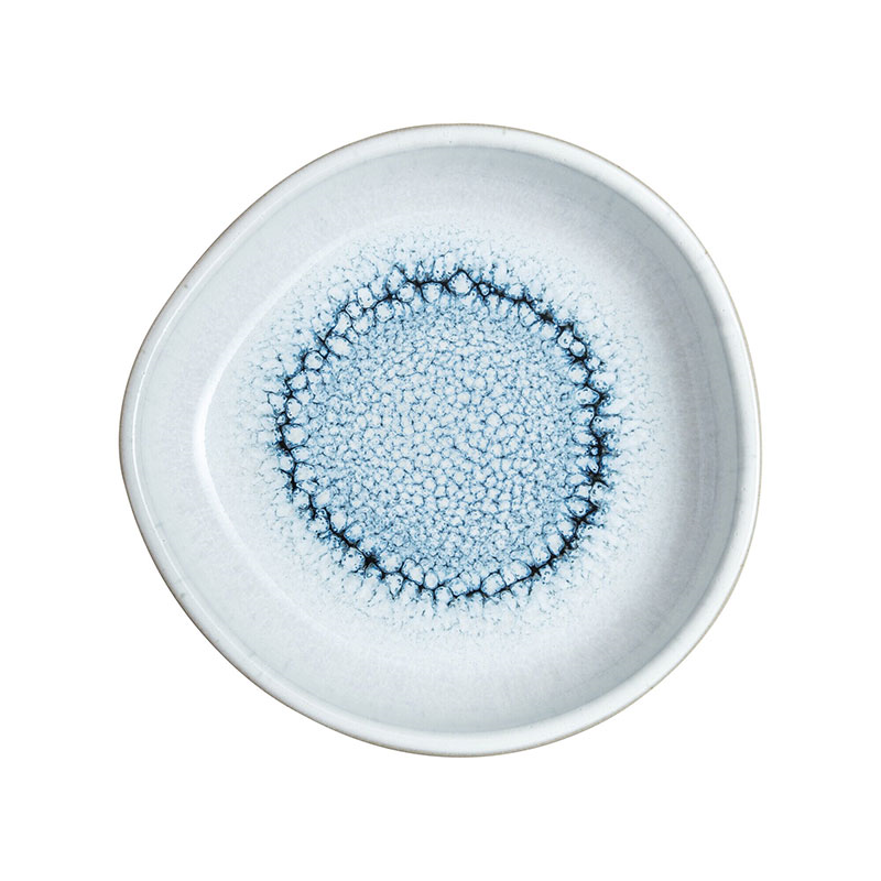 Kiln Blue Small Organic Dish, D13cm-2