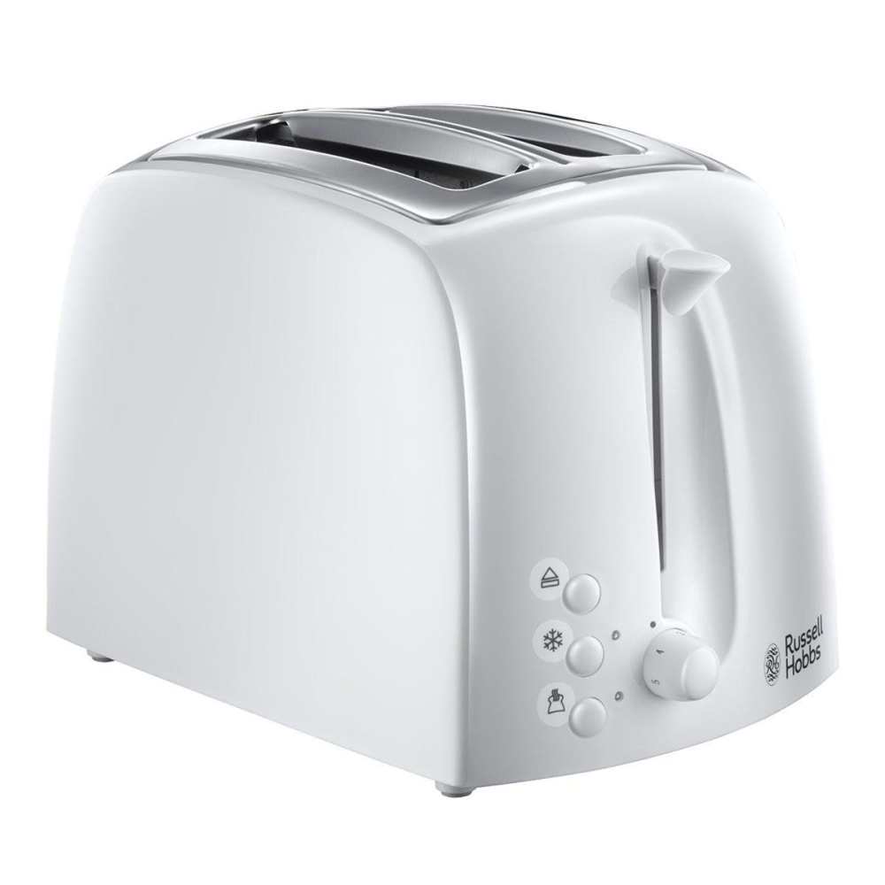 Textures 2 slice toaster, 33 x 22.8 x 21.4cm, White-0