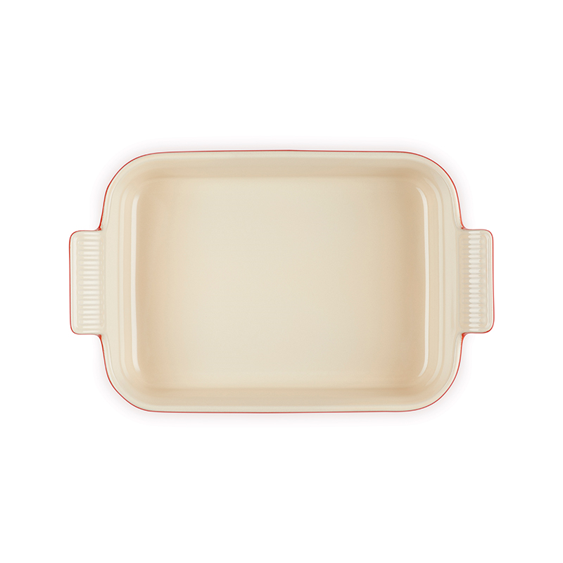 Stoneware Rectangular dish, 26 x 19cm - 2.3 litre, Cerise-1