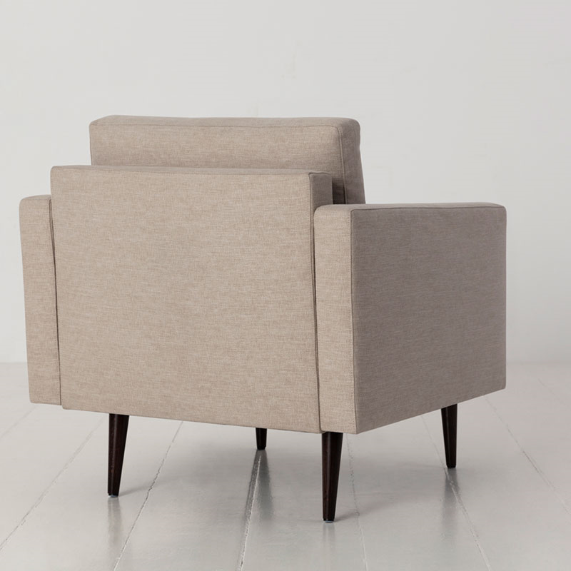 Model 01 Linen Armchair, Pumice-4