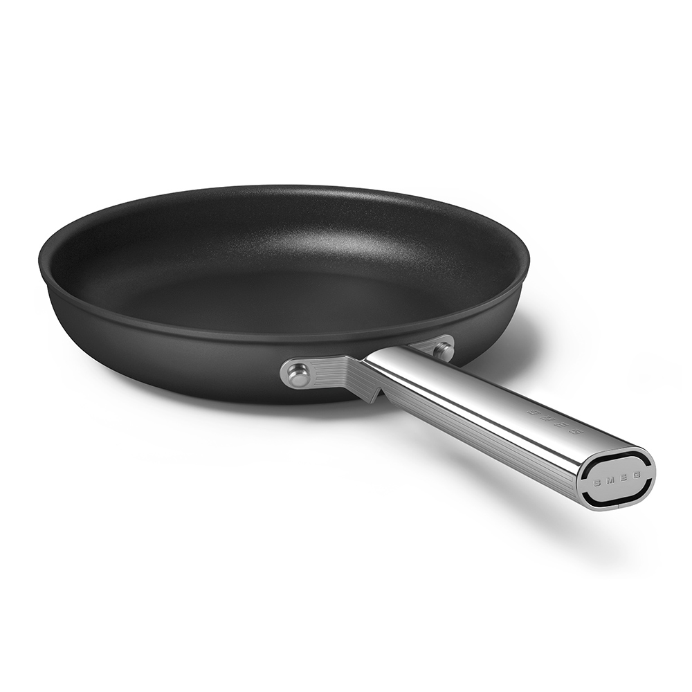 Retro 50's Style Non-Stick Frying Pan, 26cm, Black-3