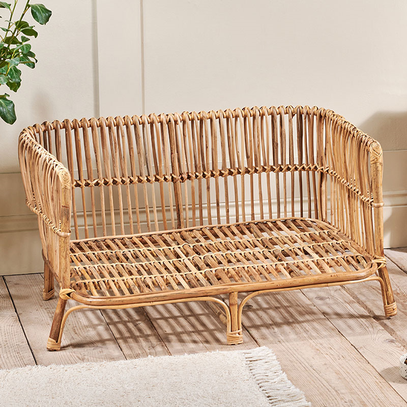 Tanvyk Rattan Pet Bed, 50 x 82cm, Natural-0